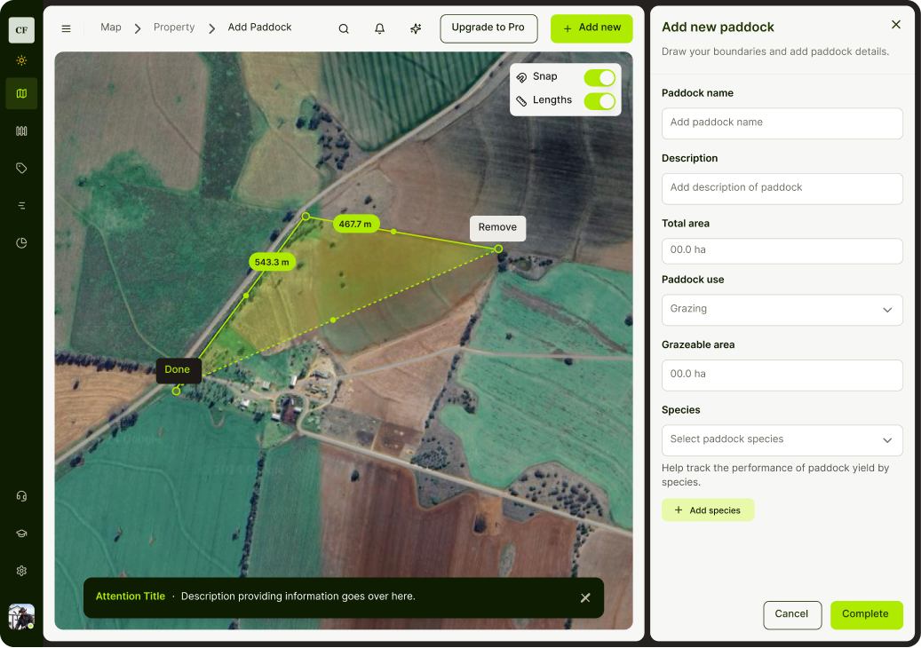 Property map and paddock flow — desktop step 3 of 3