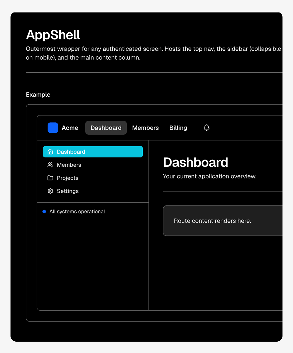 Shadcn component reference repo